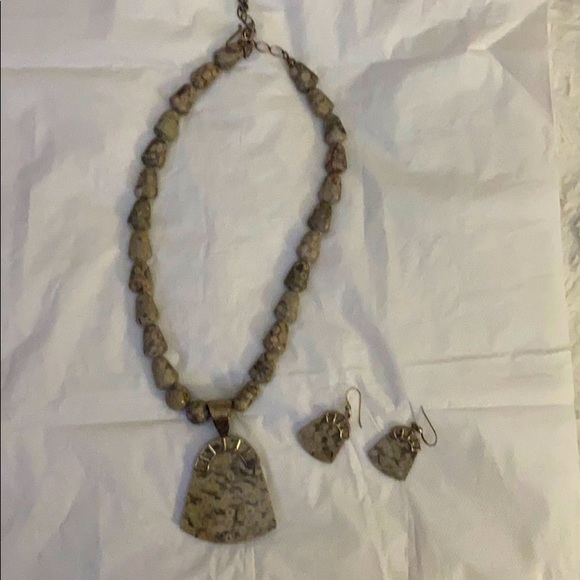 Jay King pendant necklace and earring set